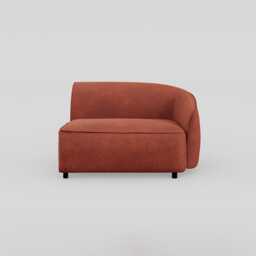 Heal's Aurelie Corner Module RHF Smart Luxe Velvet Tawny