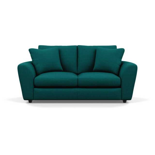 Heal's Snooze 3 Seater Sofa Brushed Cotton Pine Black Feet