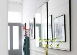 Heal's Fine Edge Mirror Rectangle 170x70cm Black - thumbnail 2