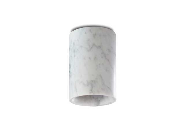 Case Solid Downlight Cylinder Carrara Marble