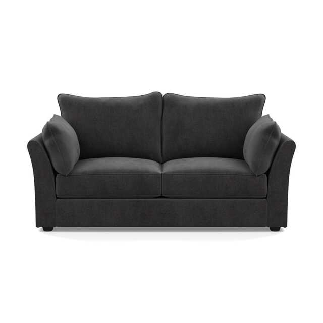 Heal's Tailor 3 Seater Sofa Smart Luxe Velvet Nickel Black Feet