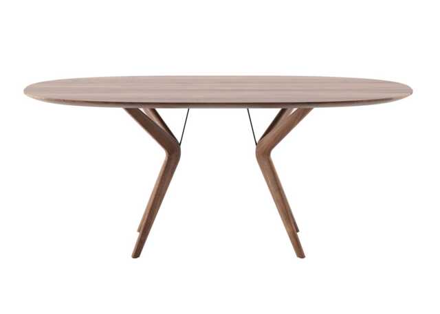 Artisan Lakri Oval Table Natural Oiled Walnut 205 x 120cm - image 1