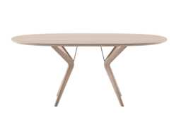 Artisan Lakri Oval Table Natural Oiled Walnut 205 x 120cm - thumbnail 2