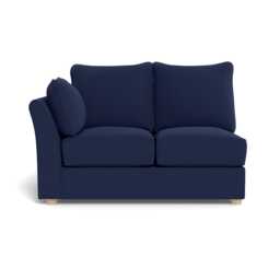 Heal's Tailor Double Left Hand Facing Corner Unit Melton Wool New Navy Natural Feet