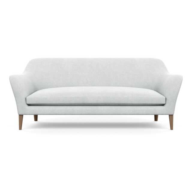 Heal's Wallis 4 Seater Sofa Broad Weave Tin Walnut Feet