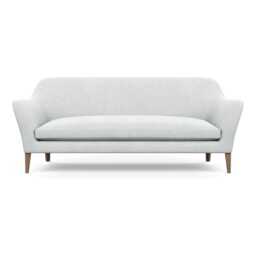 Heal's Wallis 4 Seater Sofa Broad Weave Tin Walnut Feet