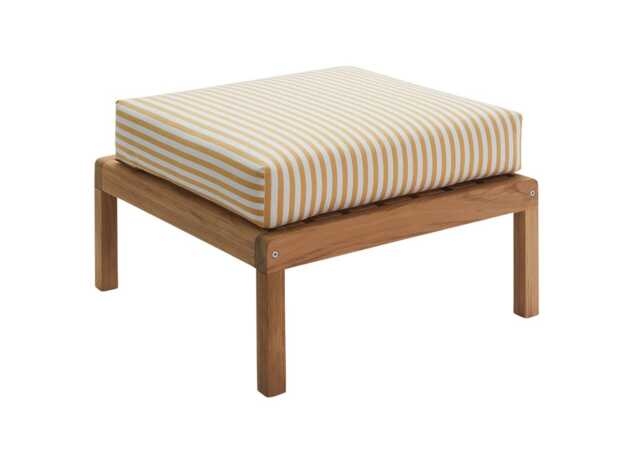 Fritz Hansen Skagerak Virkelyst Pouf Golden Yellow Stripe