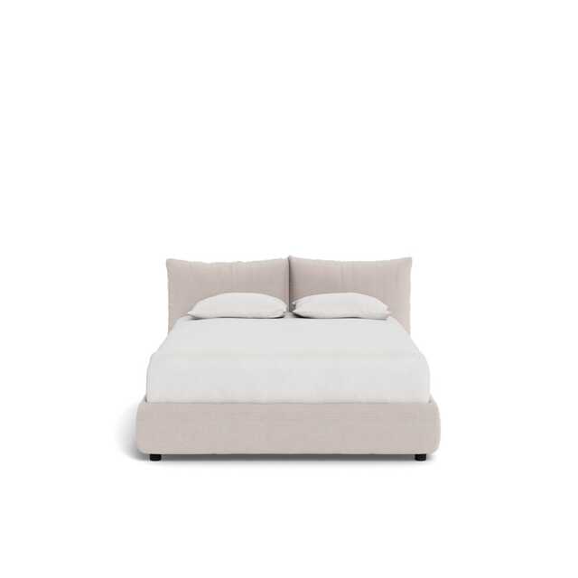 Heal's Pillow Bed Double Tundra Texture Stone
