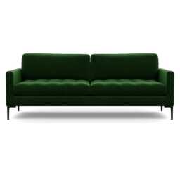 Heal's Eton 4 Seater Sofa Smart Velvet Forest Black Feet