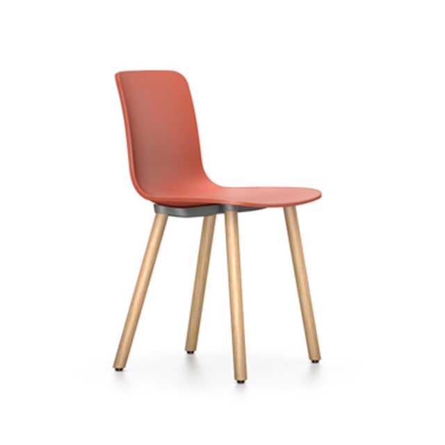 Vitra HAL RE Wood Chair 29 Brick Light Oak Legs