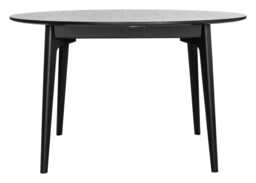 Case Dulwich Round Extending Table in Black Stain