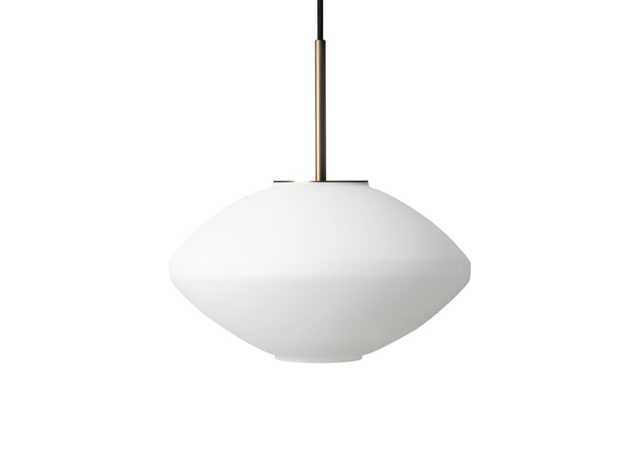 Hadeland Glassverk Archive 4280 Pendant Light Matt White & Brass - image 1