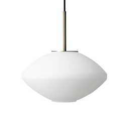 Hadeland Glassverk Archive 4280 Pendant Light Matt White & Brass - thumbnail 2