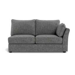 Heal's Tailor Medium Right Hand Facing Corner Unit Melton Wool Shale Black Feet