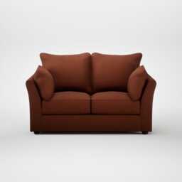 Heal's Tailor 2 Seater Sofa Smart Cotton Linen Rust Walnut Stained Feet - thumbnail 2