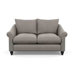 Heal's Devon 2 Seater Broad Weave Pebble Black Stain Beech Feet - thumbnail 1