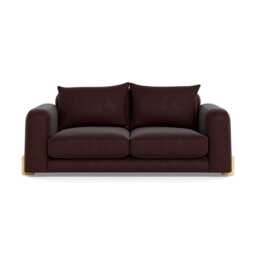 Heal's Nuvola 2 Seater Sofa Smart Luxe Velvet Acorn Natural Oak Feet - thumbnail 1