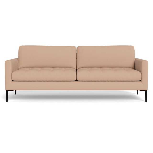 Heal's Eton 4 Seater Sofa Capelo Linen-Cotton Rosedale Black Feet