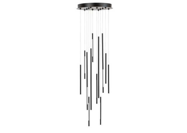 Heal's Saber LED Chandelier 12 Light Cluster Pendant Black