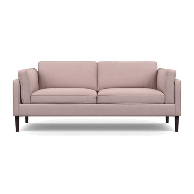 Heal's Sonno 3 Seater Siena Cotton Dusky Pink Wenge Black Feet