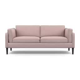 Heal's Sonno 3 Seater Siena Cotton Dusky Pink Wenge Black Feet