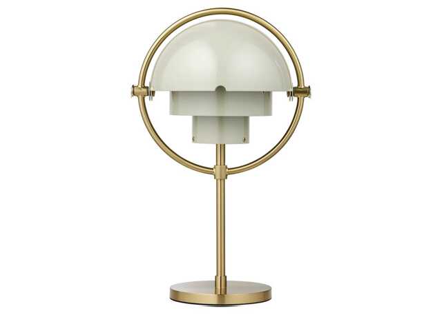 Gubi Multi-Lite LED Portable Table Lamp Brass/Grey
