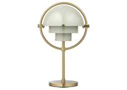 Gubi Multi-Lite LED Portable Table Lamp Brass/Grey