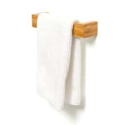 Wireworks Wall Mounted Hand Towel Rail Natural Oak - thumbnail 2