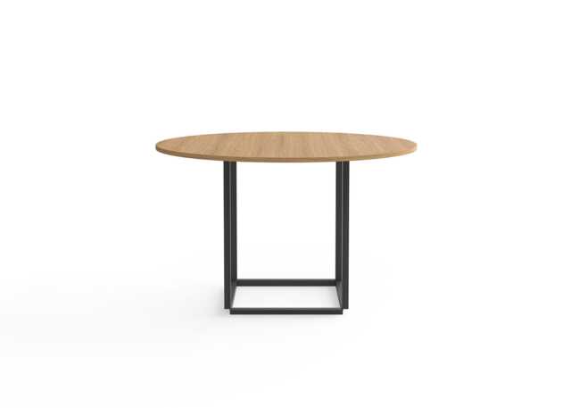 New Works Florence Dining Table 120cm Natural Oak Black Frame