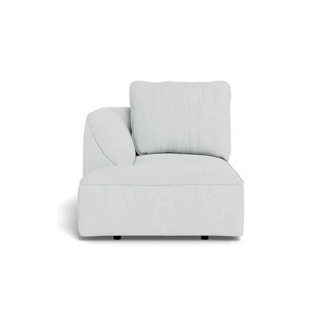 Heal's Morven Left Hand Facing Chaise Unit Broad Weave Tin