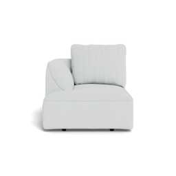 Heal's Morven Left Hand Facing Chaise Unit Broad Weave Tin