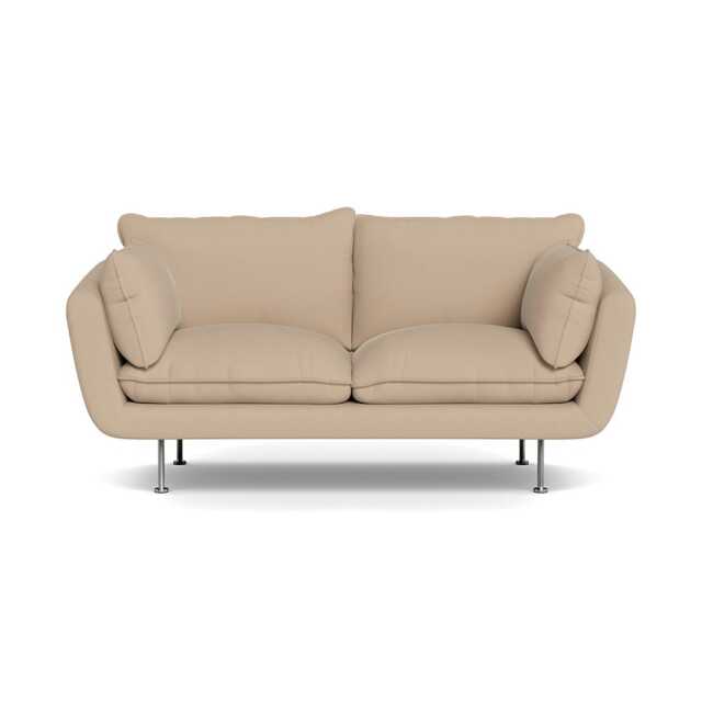Heal's Allora 2 Seater Sofa Capelo Linen-Cotton Bamboo Stainless Steel Feet