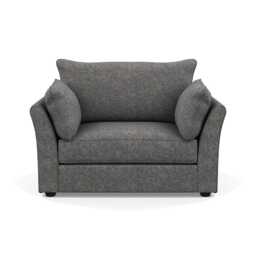 Heal's Tailor Loveseat Melton Wool Shale Black Beech Feet