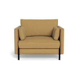 Heal's Tortona Armchair Boucle Tweed Citrine Black Feet