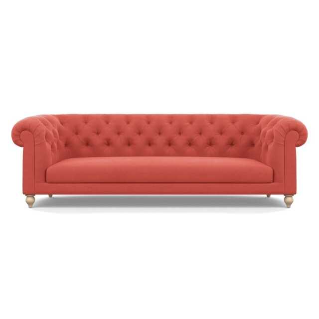 Heal's Fitzrovia 4 Seater Sofa Linen Grenadine Natural Feet