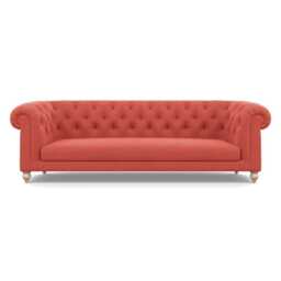 Heal's Fitzrovia 4 Seater Sofa Linen Grenadine Natural Feet