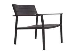 Case Eos Outdoor Lounge Chair in Black