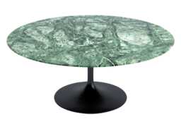 Knoll Saarinen Coffee Table with Black Base in Verdi Alpi 91cm