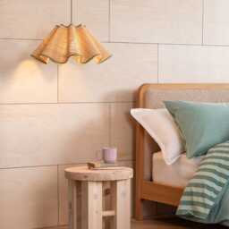 Heal's Raffia Pendant Light Natural & Green - thumbnail 2