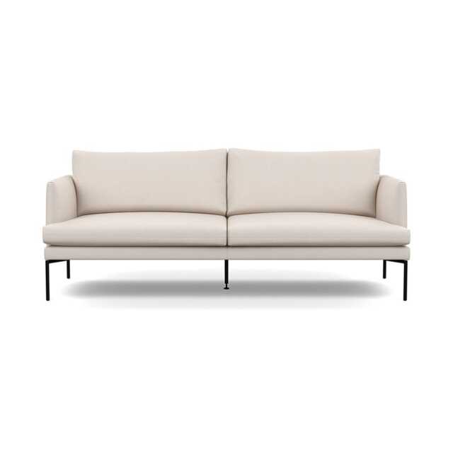 Heal's Matera 3 Seater Sofa Siena Cotton Natural Black Feet
