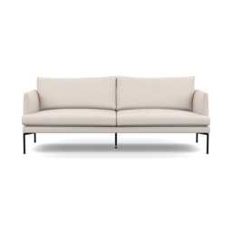 Heal's Matera 3 Seater Sofa Siena Cotton Natural Black Feet