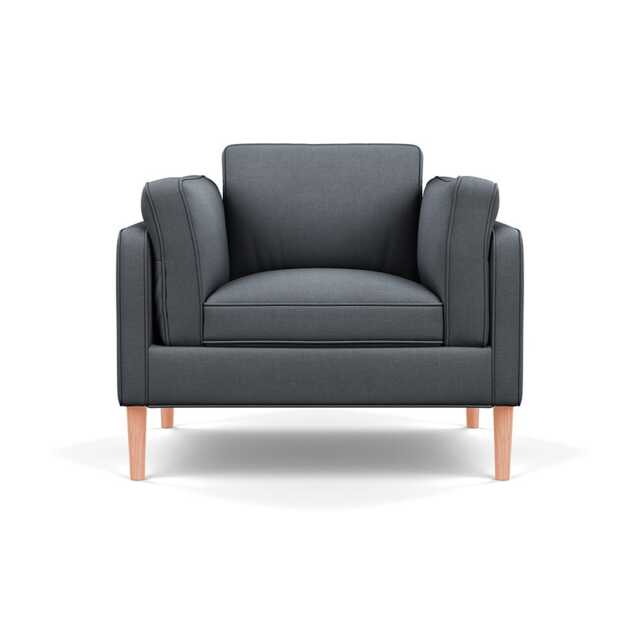 Heal's Sonno Armchair Siena Cotton Shale Grey Natural Feet - image 1