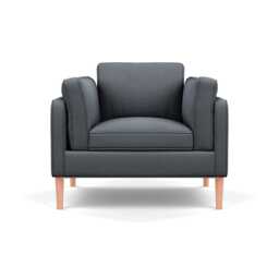 Heal's Sonno Armchair Siena Cotton Shale Grey Natural Feet - thumbnail 1