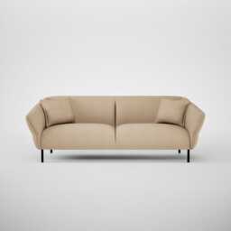 Heal's Alto 4 Seater Sofa Capelo Linen-Cotton Bamboo Black Feet - thumbnail 1