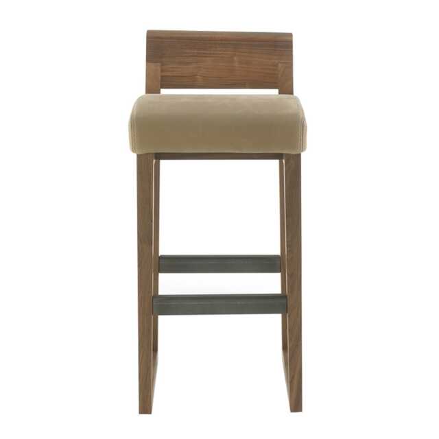 Riva 1920 Dino Hi Stool Kanyon Leather Walnut 94cm