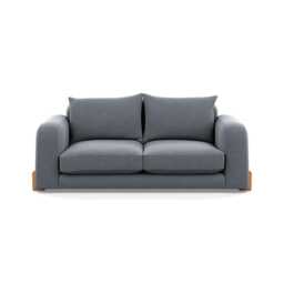 Heal's Nuvola 3 Seater Sofa Boucle Steel Natural Oak Feet