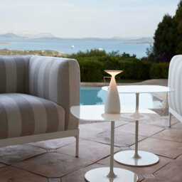 Kartell Camomille LED Portable Table Lamp Burgundy - thumbnail 2