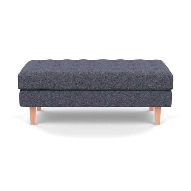 Heal's Hepburn Ottoman Loop Boucle Navy Natural - image 1