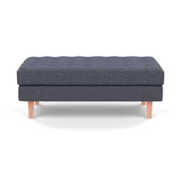 Heal's Hepburn Ottoman Loop Boucle Navy Natural