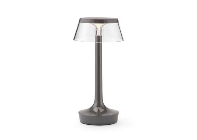 Flos Bon Jour Unplugged LED Portable Table Lamp Stormy Grey